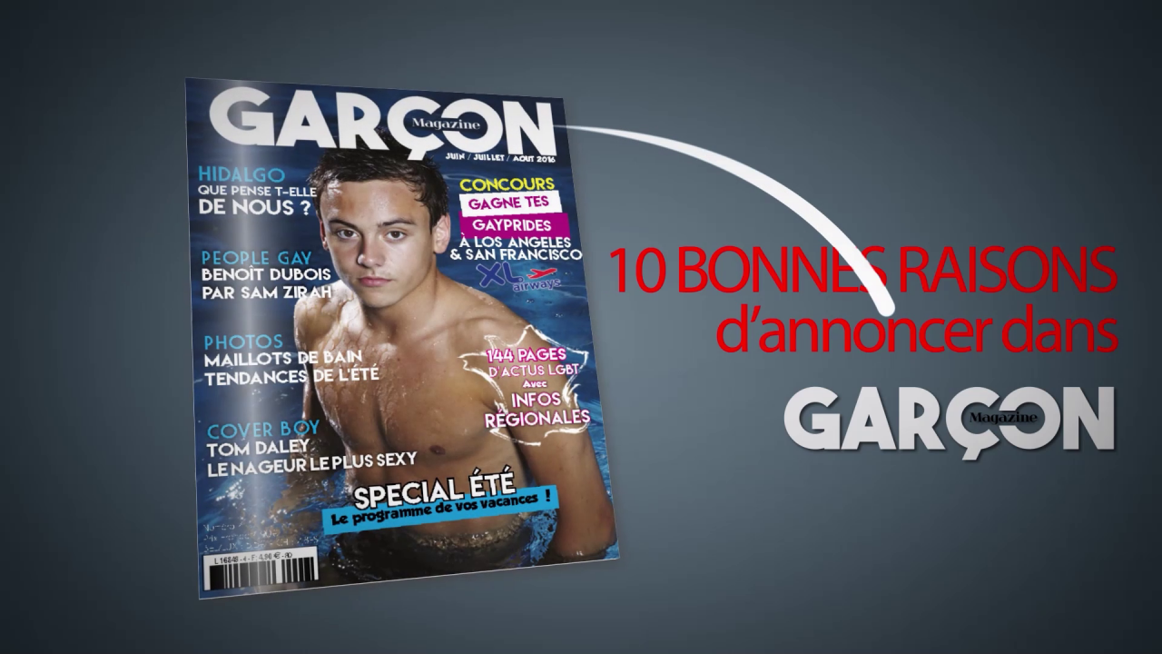 Vidéos : 2016 – Promo Garçon Magazine annonceurs